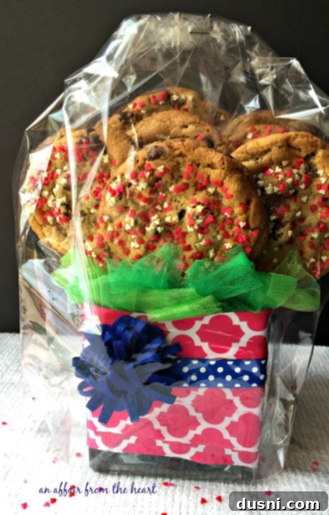 Whip Up a Sweet Cookie Bouquet 10 Homemade Cookie Bouquet wrapped in cellophane