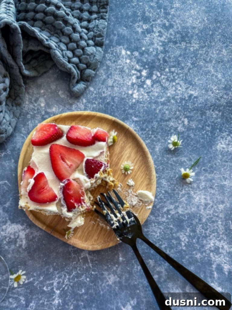 Whole Strawberry Icebox Cake