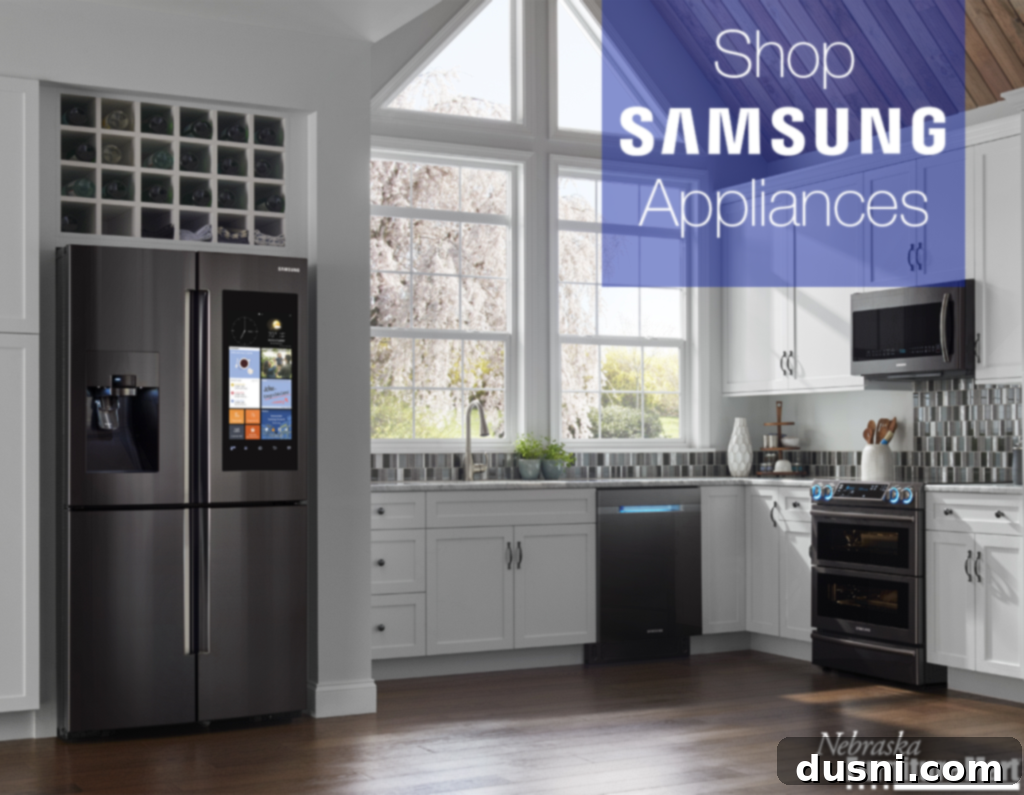 Chilled Mocha Chocolate Chip Delight 12 Samsung Fridge advertisement, promoting the Family Hub refrigerator.
