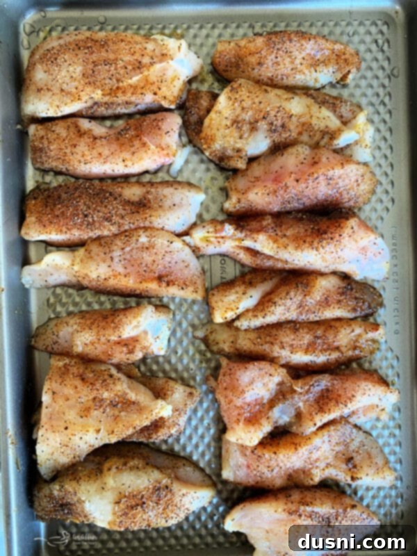 Sweet Heat Bacon-Wrapped Chicken 6 Lay chicken pieces in a 9x13 baking dish and season