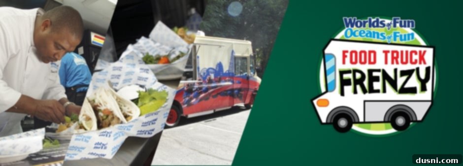 Worlds of Fun Food Truck Frenzy event banner