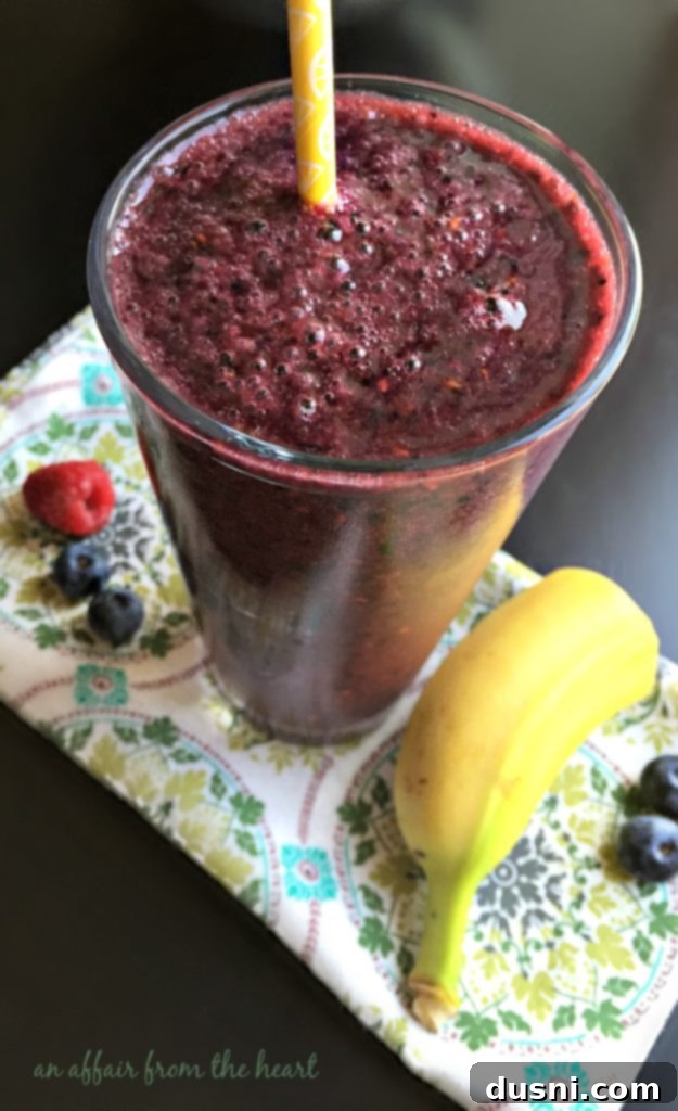 Gut-Friendly Berry Banana Blend 3 Banana Berry Fiber Packed Smoothie