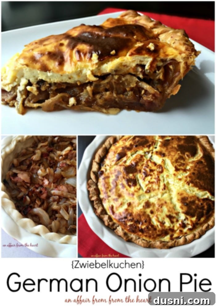 Close-up of a freshly baked German Onion Pie, Zwiebelkuchen