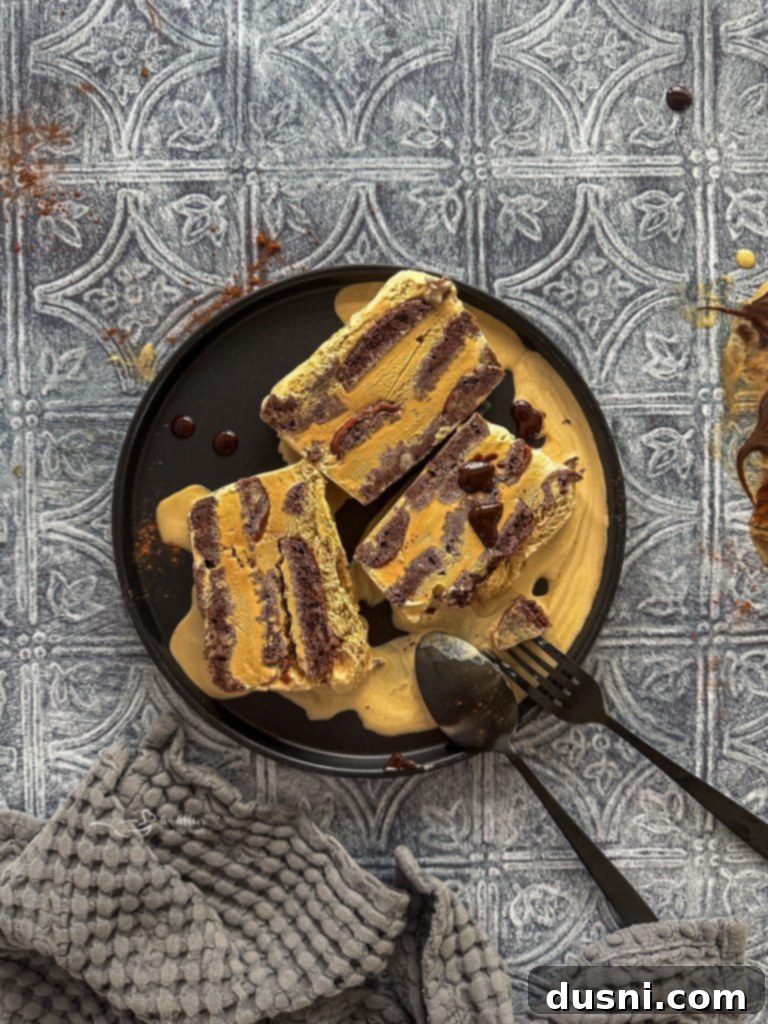 Pinterest graphic: 'Coffee & Donuts Ice Cream Cake - 2 Ingredients!'