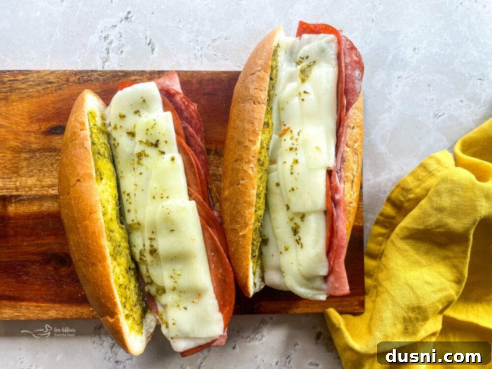 Crispy Italian Sub Melts 13 Toasted Italian Hoagies topped with melted cheese and meats, before adding fresh vegetables