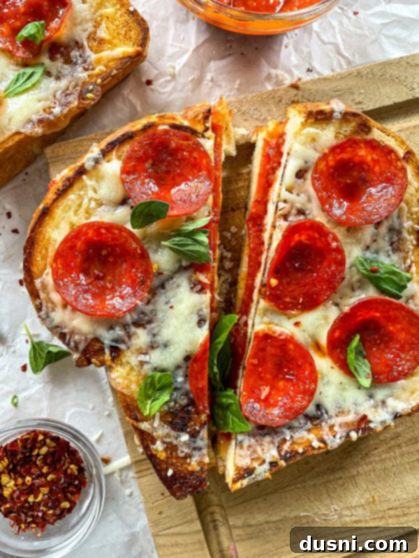 Crispy Italian Sub Melts 16 Close up of a Pepperoni Pizza Grilled Cheese sandwich