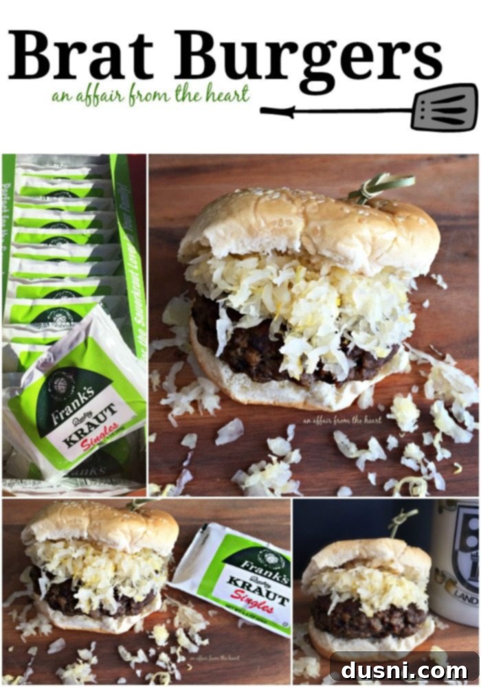 Hearty Brat Burgers 4 Assortment of Brat Burgers and other Oktoberfest-themed food