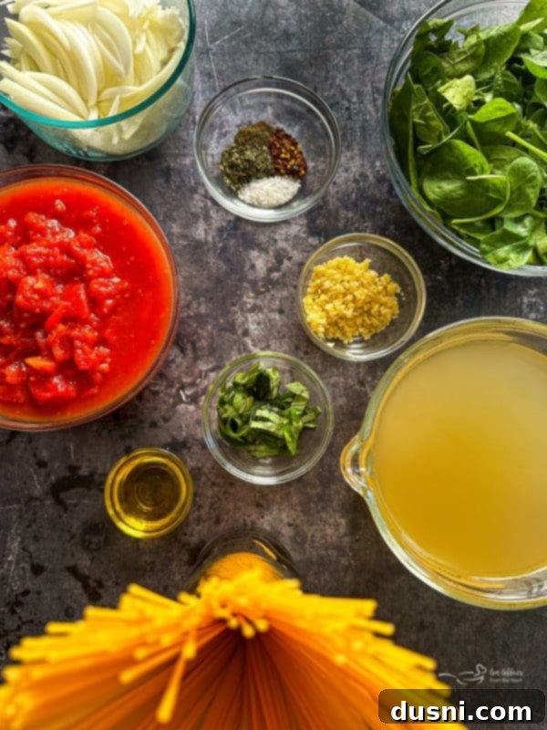 A close-up shot of a pot filled with the Italian Wonderpot pasta, before being served.