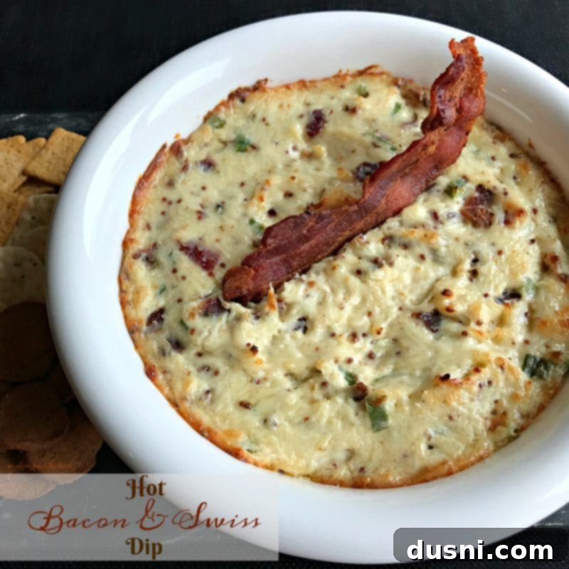 Hot Bacon and Swiss Dip 10 Hot Bacon & Swiss Dip