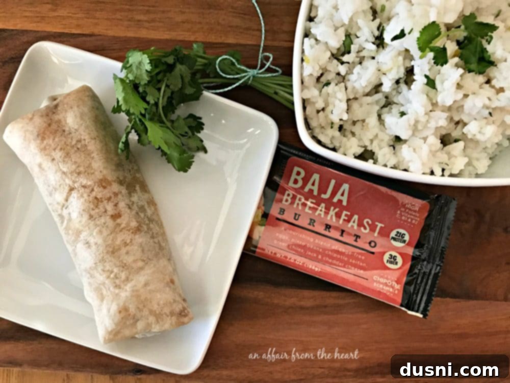 Family enjoying Sweet Earth Burritos for breakfast