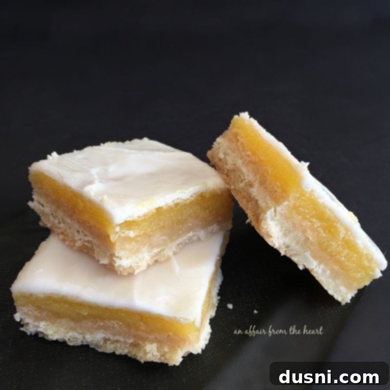 Zesty Glazed Lemon Squares 7 Glazed Lemon Bars