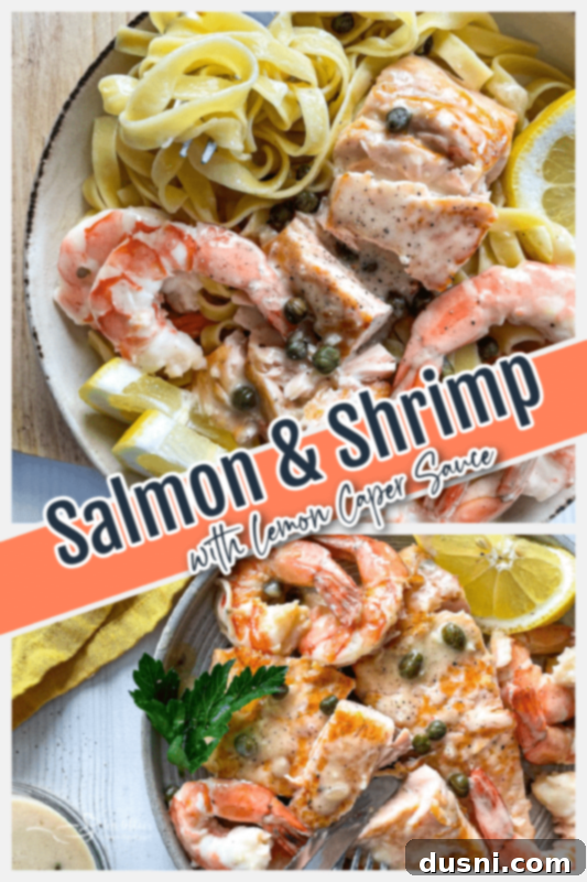 graphic for salmon with lemon caper sauce