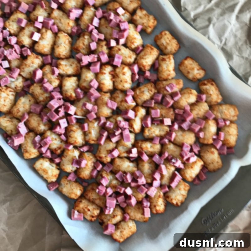 Reuben Totcho Platter 11 Reuben Sheet Pan Totchos (Tater Tot Nachos)