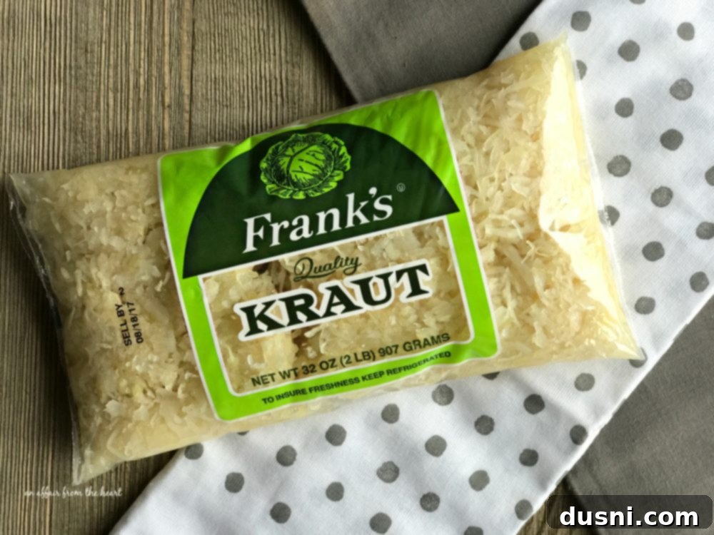 Deli-Inspired Reuben Quiche 4 Ingredients for Reuben Quiche including a jar of Frank's Sauerkraut