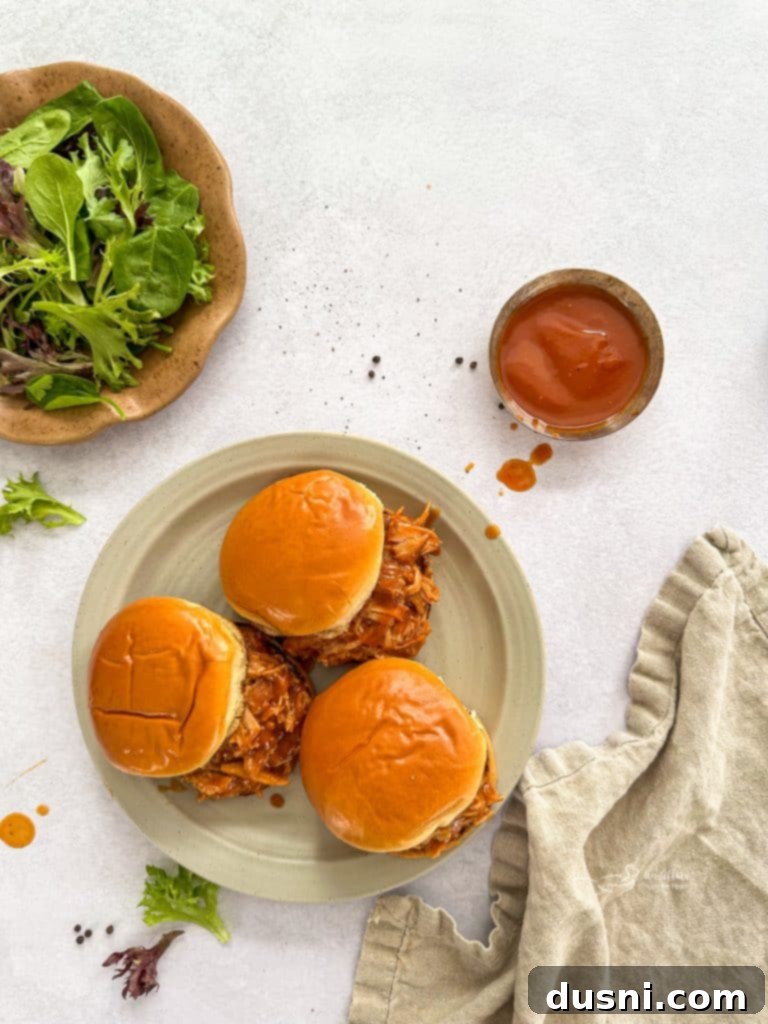 Pin graphic for Slow Cooker Dr. Pepper BBQ Pork Sandwiches