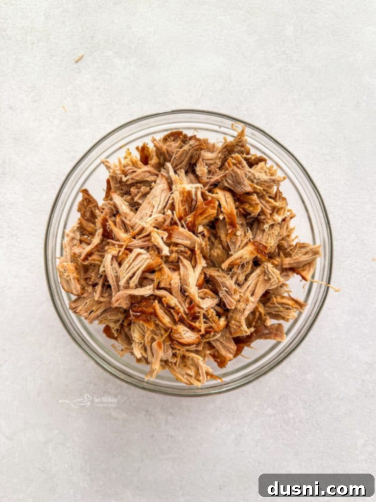 Shredded pork in the slow cooker