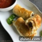 Southwestern Sausage Brunch Roll-Ups on a white plate