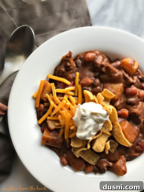 Close-up of Taco Stew Ingredients