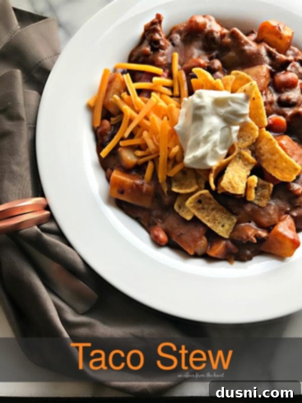 Taco Stew Ready to Serve