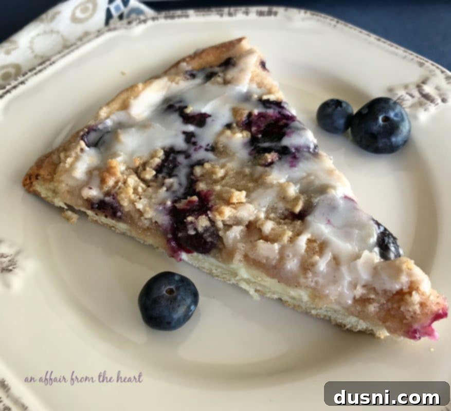 Blueberry Streusel Sweet Pizza 2 Blueberry Streusel Dessert Pizza