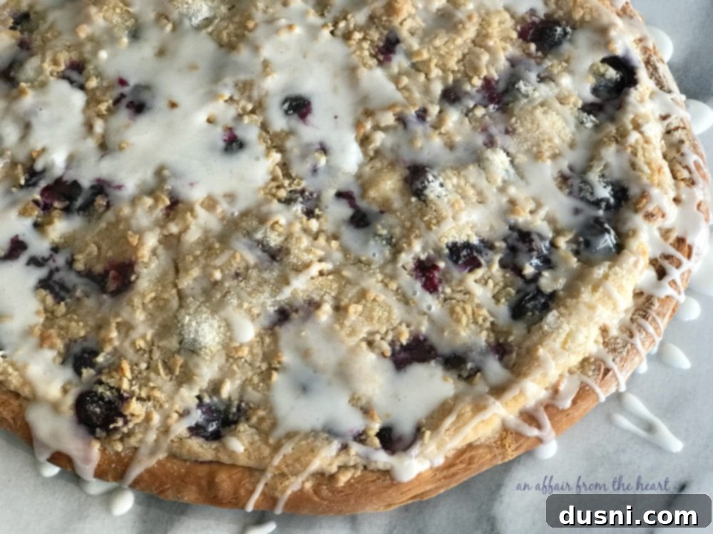 Blueberry Streusel Sweet Pizza 13 Blueberry Streusel Dessert Pizza