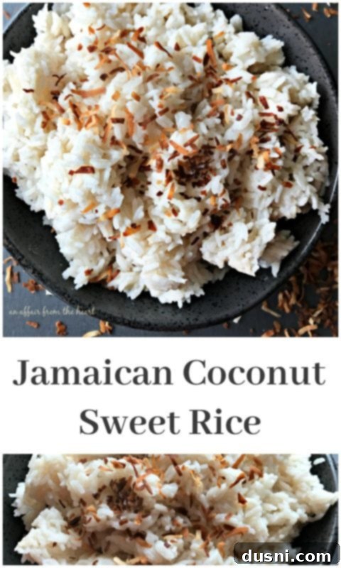 Jamaican Coconut Sweet Rice - An Affair from the Heart