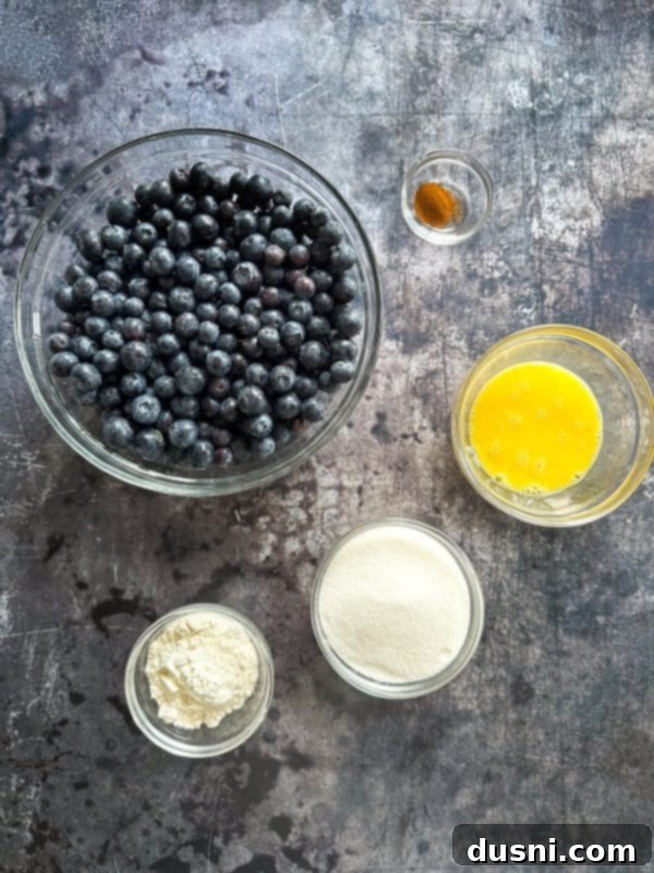 Golden Baked Blueberry Bliss 4 A whole blueberry pie with a lattice top