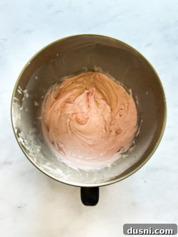 Buttery Shortbread Ice Cream Cookie Cake 12 Spreading melted chocolate over the cooled shortbread crust.