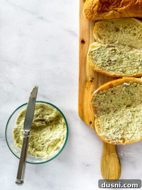 Savory Bacon Veggie Sandwich Spread 2 Close-up of Bacon Veggie Sandwich Spread on a cracker