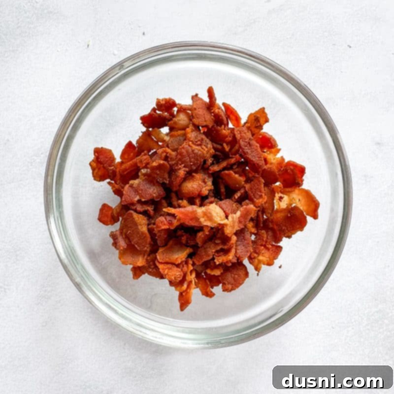 Savory Bacon Veggie Sandwich Spread 4 Bacon Veggie Sandwich Spread in a bowl with a spoon