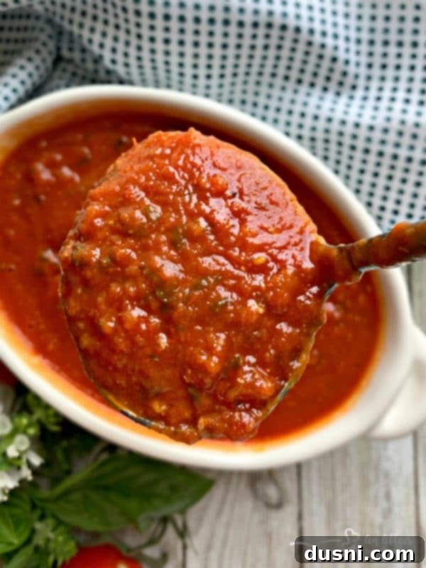 Crispy Air Fryer Zucchini Fries 16 Homemade Marinara Sauce in a ladle