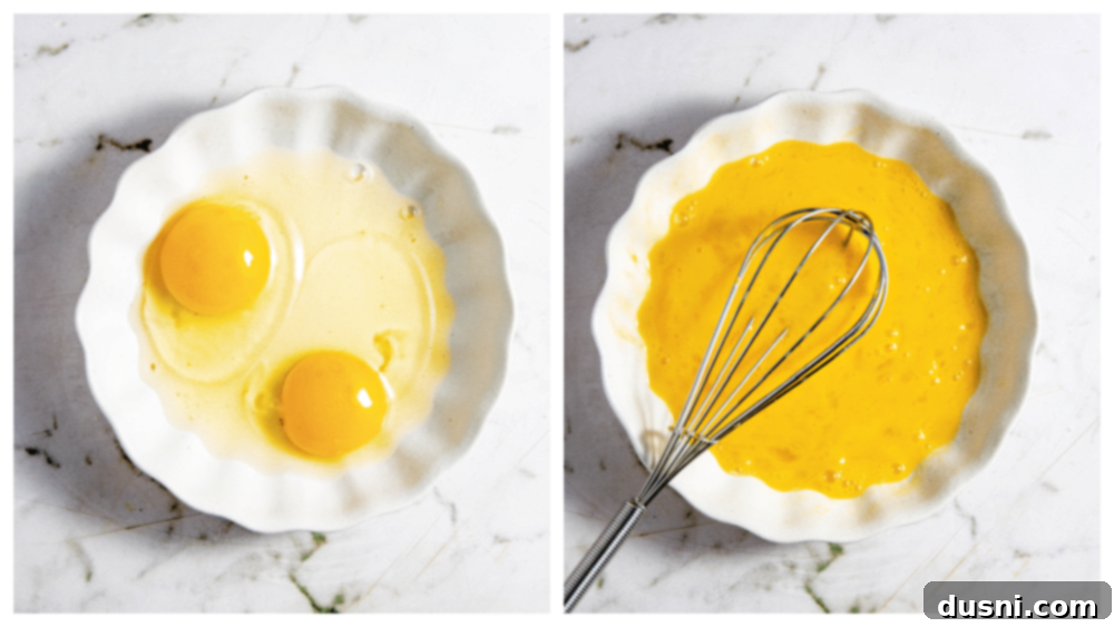Crispy Air Fryer Zucchini Fries 8 Bowls with flour, egg wash, and breadcrumbs