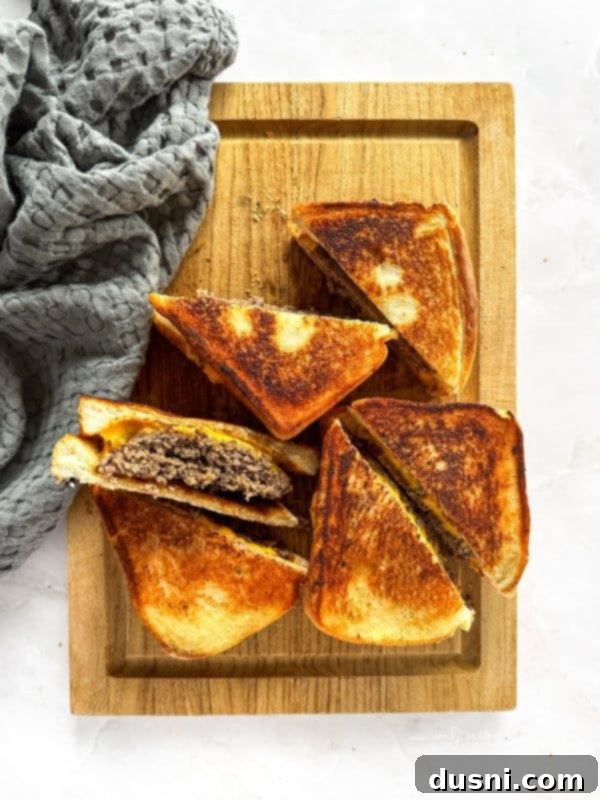 Step-by-step image of grilling the Dunker Burger on a griddle to golden perfection.