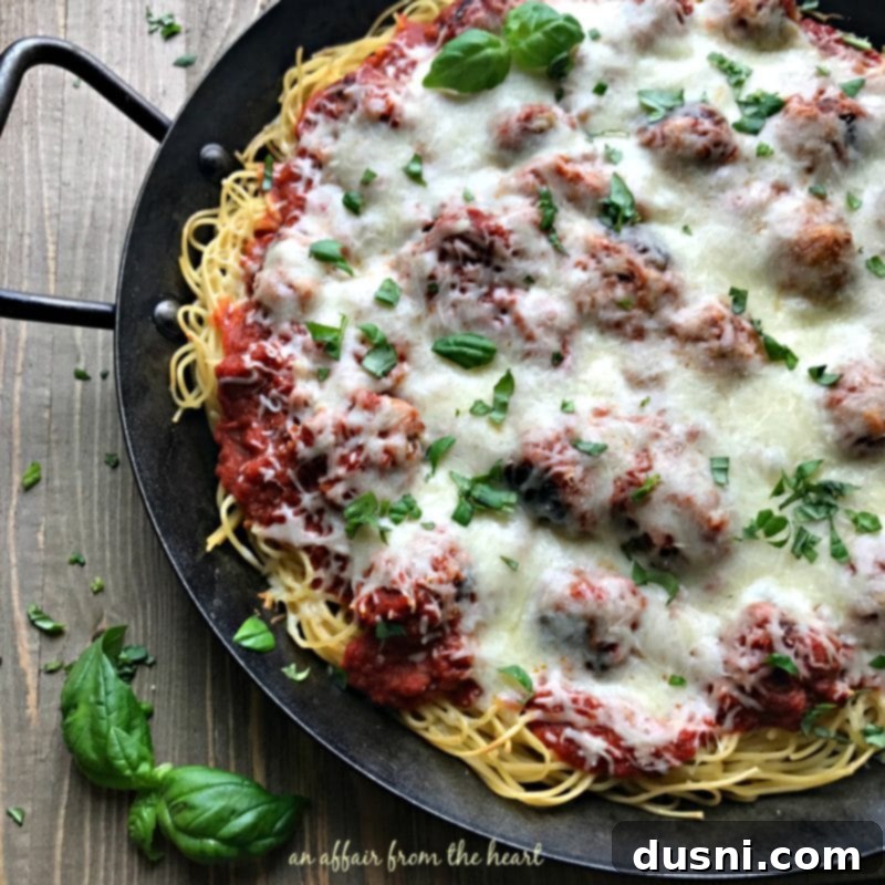 Baked Spaghetti and Meatballs
