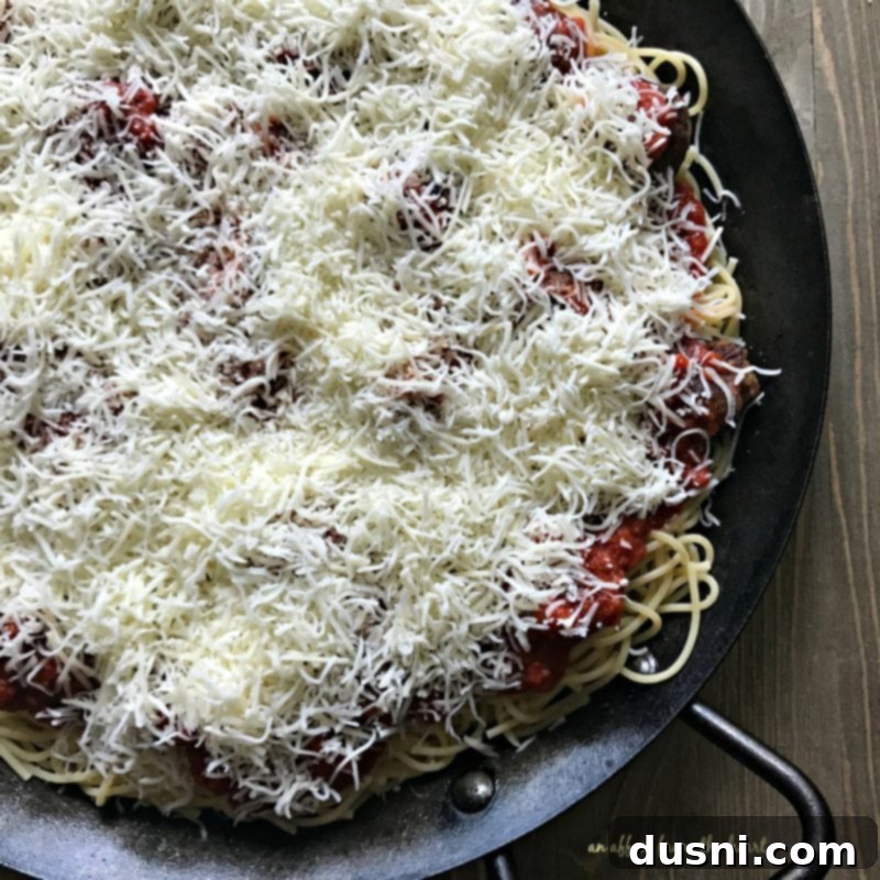 Baked Spaghetti and Meatballs