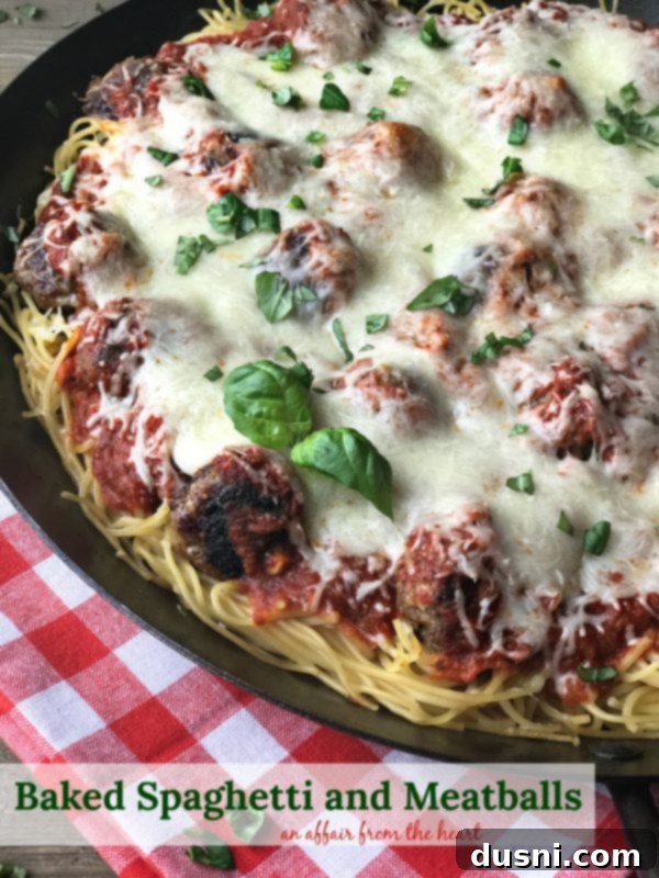 Baked Spaghetti and Meatballs