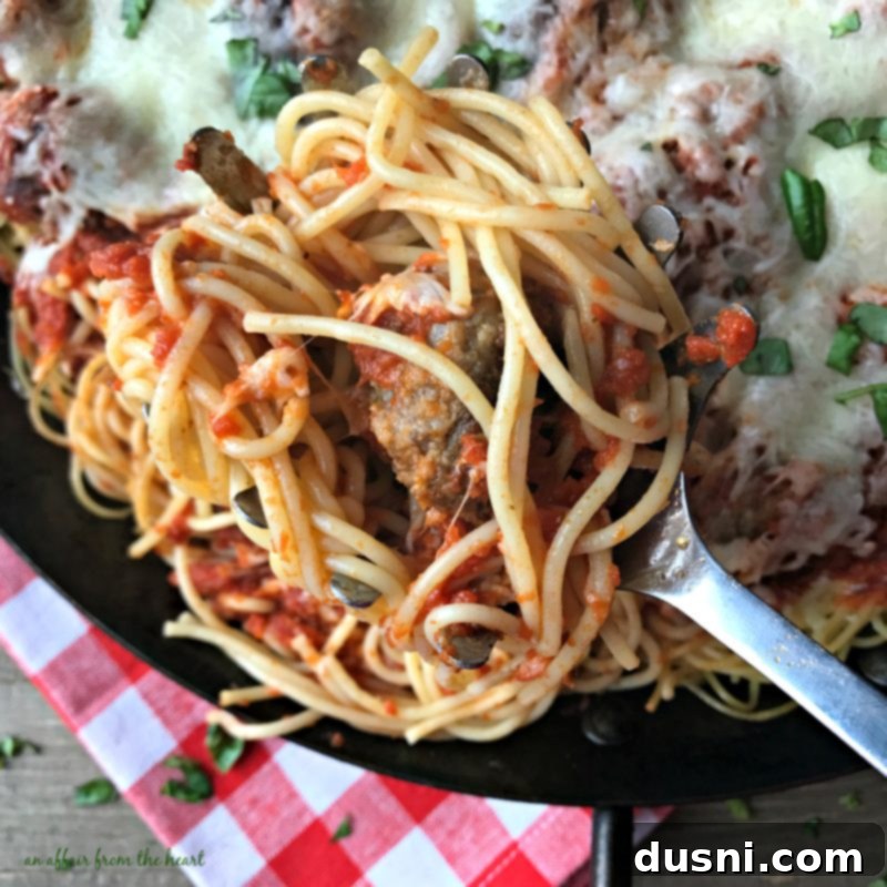 Baked Spaghetti and Meatballs