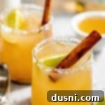 Apple Cider Margarita 17 Close up of Apple Cider Margaritas