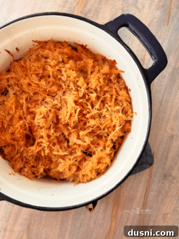 BBQ Hot Dogs and Sauerkraut 9 Step 4: Pour Frank's Sweet & Smoky BBQ Kraut over the top, undrained.