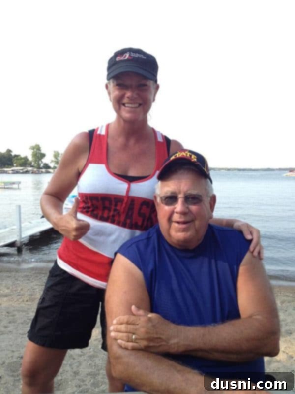 Warm & Bubbly Onion Dip 4 A loving photo of the author with her father-in-law