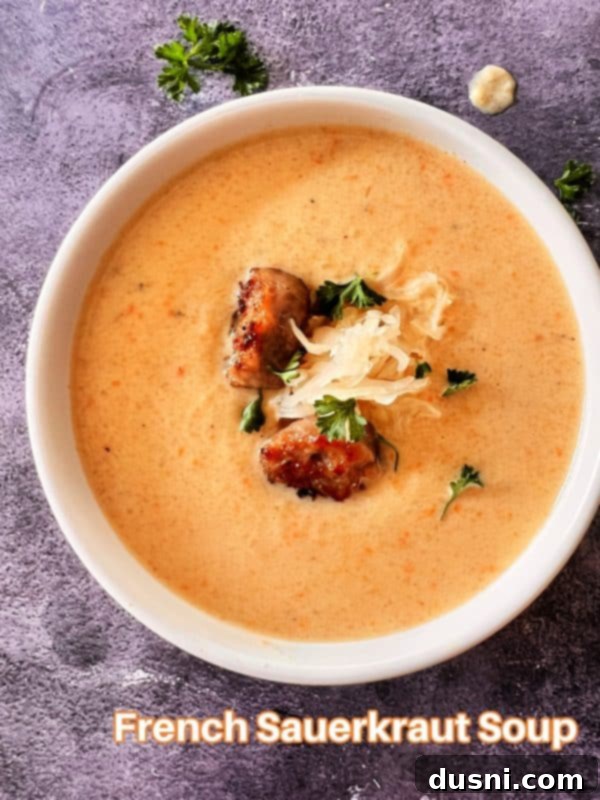 Alsatian Choucroute Soup 20 A final beautiful image of French Sauerkraut Soup.