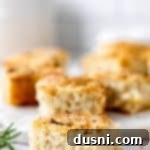 Side view of a piece of garlic rosemary focaccia bread