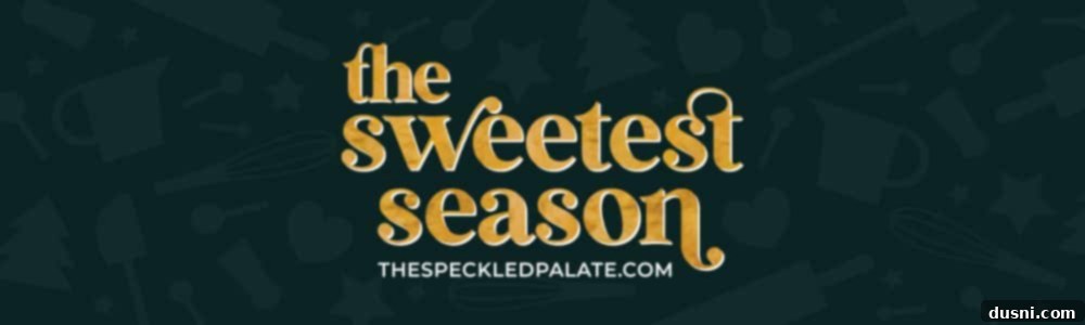 Hot Cocoa Thumbprint Delights 18 Banner for The Sweetest Season, a virtual cookie swap.