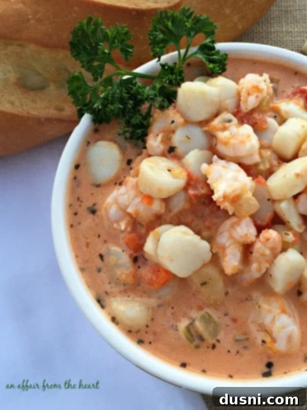 Velvety Oyster Stew 13 Creamy Tomato Seafood Bisque, a delicious alternative seafood recipe.
