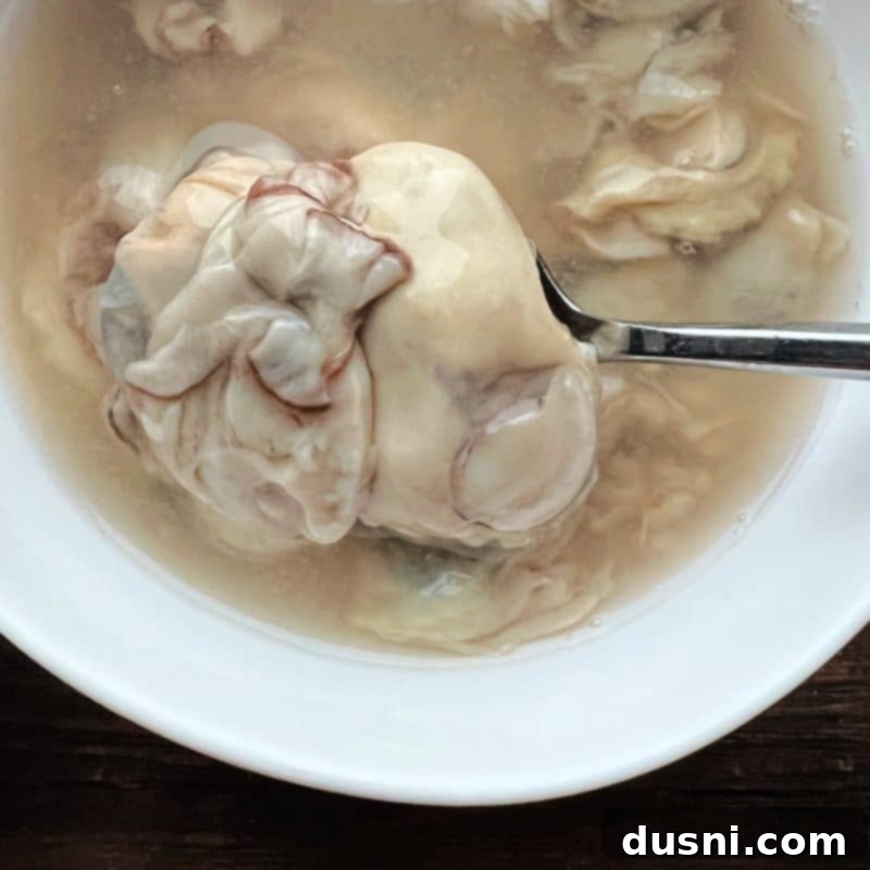 Velvety Oyster Stew 6 Fresh shucked oysters, the key ingredient for a flavorful and authentic oyster stew.