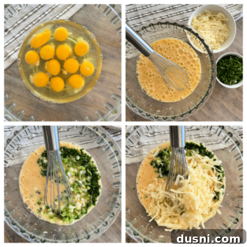 Dorothy's Hearty Bacon & Potato Frittata 8 Wilted spinach, bacon, and potatoes mixed in a cast iron skillet