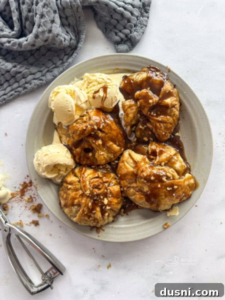 Homemade Apple Dumplings with Spiced Rum Caramel Sauce