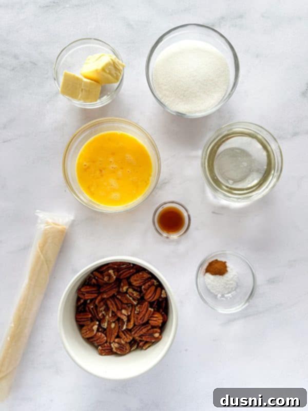A large, golden-brown pecan pie, fresh out of the oven.