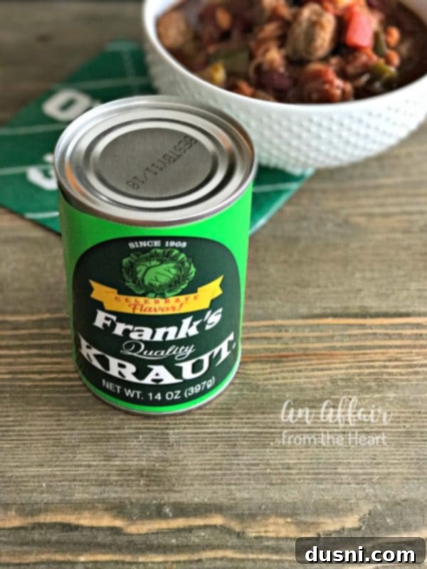 Oktoberfest Beer Chili 4 Ingredients for Oktoberfest Chili laid out on a table