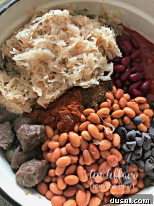 Oktoberfest Beer Chili 6 Preparing Oktoberfest Chili ingredients